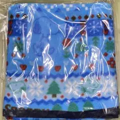 スヌーピー  膝掛け　ブルー　クリスマス　1点　新品未使用　国産
