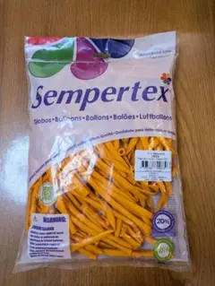 Sempertex 260黄色バルーン 100個入り