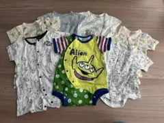 ディズニー　恐竜　動物　ベビー服セット 前開き　ロンパース　80・60〜70