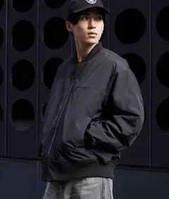 中綿MA-1パデッドジャケットブルゾン