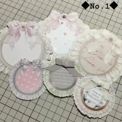 ◆No.1◆ カット済み コラージュ素材 ハンドメイド素材 リボン パーツつき