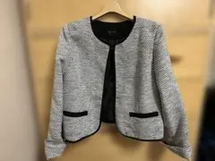ノーカラージャケット　卒業式、入学式に。L