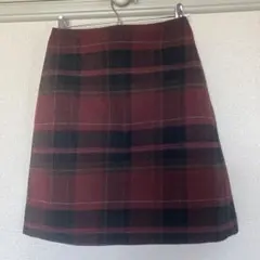 UNIQLO ウールブレンド　ミニスカート　チェック柄