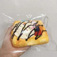 新品 超厚アイスクリーム トースト 小福 爆浆 水感 スクイーズ 捏捏
