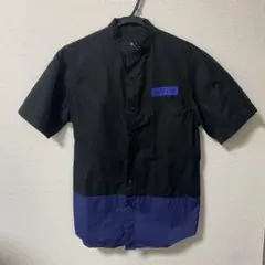 VIGW 半袖シャツ 黒と紫 バイカラーのサムネイル