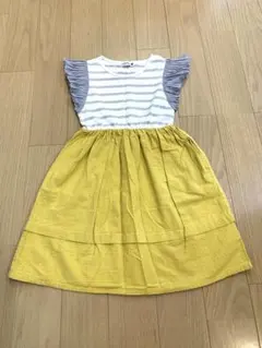 ブランシェス　ワンピース　イエロー　110