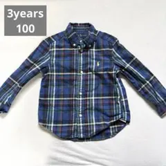 ラルフローレン チェックシャツ 3才 100cm