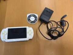 ジャンクSONY PSP 本体 ホワイト 充電器 ソフト付き