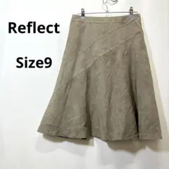 Reflect フレアスカート ベージュ 9