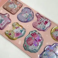 正規品ハローキティ サンリオ ウォーターシール ステッカー ぷっくり 水シール