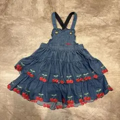 mezzopiano♡デニムジャンバースカート 100cm