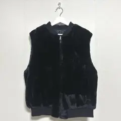《SUGAR SPOON》 (F) 新品タグ付き フラッフィーベストファー 黒
