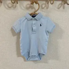 【ラルフローレン/正規品QRあり】ポロボディースーツ　水色　70