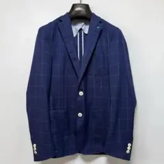 REDA テーラードジャケット ネイビー ウール ホップサック メンズ 春夏のサムネイル