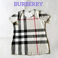 【極美品】バーバリー　tシャツ ギガチェック ノバチェック　総柄　大きめ