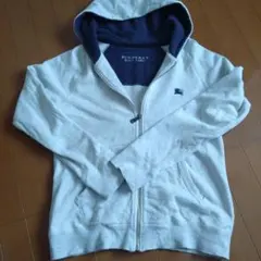 BURBERRY BLACK LABEL フルジップパーカー サイズ2 グレー