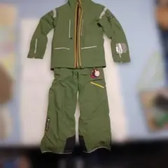 PHENIX　グリーン フード付きスキーウェアセット