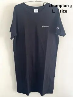 Champion ブラック　ワンピース　半袖