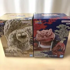 NARUTO 疾風伝 ソフビフィギュア 守鶴 ガマブン太 2種セットのサムネイル