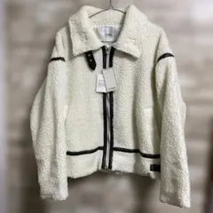 Lutique ボアジャケット ブルゾン ホワイト 未使用 タグ付き