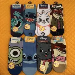 ディズニー　キャラクター　ソックス　8足セット