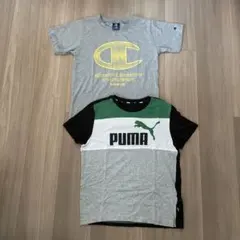 キッズ150 Champion & Puma Tシャツ 2枚セット