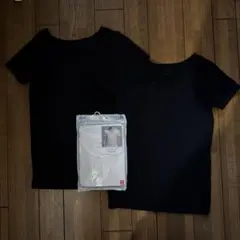 UNIQLO AIRism 半袖140 黒2枚　白1枚