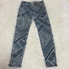 ラルフローレン Ralph Lauren 総柄スキニーパンツ サイズ27