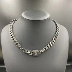 H155 フェンディ 7AJ293 FFロゴ 喜平　チェーンネックレス　147g