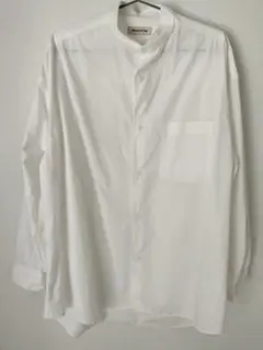 FREAK'S STORE ホワイト バンドカラーシャツ