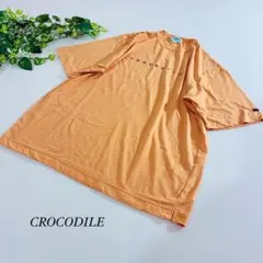 Crocodile クロコダイル 半袖Tシャツ ビッグスリーブ オレンジ Lのサムネイル