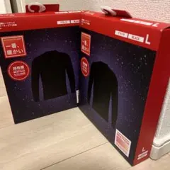 新品　ユニクロ　超極暖 ヒートテック　十分丈　メンズL ブラック 2枚