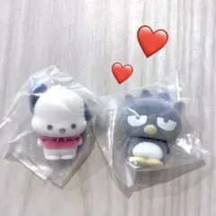 サンリオキャラクターズ ふわふわフロッキードール2 ポチャッコ&バットばつ丸くん