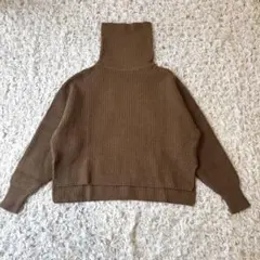 N.O.R.C　タートルネックニット　ブラウン