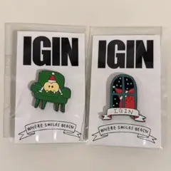 BTS JIN 韓国限定 IGIN POPUPカプセルトイ ピンバッジ ２種