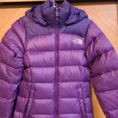 《美品》ノースフェイス ヌプシダウンジャケット700F レディース パープル S