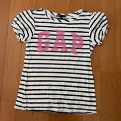 GapKids ボーダー パフスリーブ Tシャツ　8才（140cm）