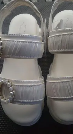 しまむら 辻希美 AngeCharme コラボ スポーツサンダル厚底