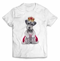 【優良在庫 】シュナウザー 犬 いぬ 王様 キング 半袖 Tシャツ メンズ