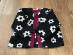 ミコリッド　しまむら　花柄ボアジャケット　100cm