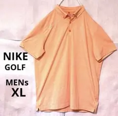 ナイキゴルフ　ゴルフポロシャツ XL ゴルフウェア　オレンジ