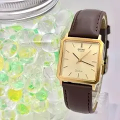 【外観美品/新品電池】 SEIKO Dolce メンズ 腕時計 タングステン