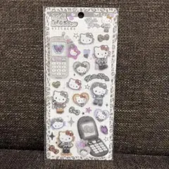 新品未開封！ハローキティ 平成はっぴーフォン シール 黒
