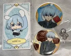 ブルーロック 氷織羊 アニシュガ ドーナツ プリン 缶バッジ アクキー カード