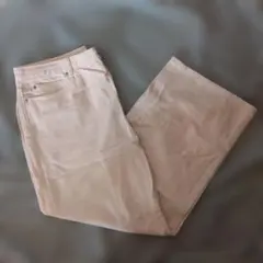 UNIQLO　ワイドストレートジーンズ（裾ミシン仕上げ89cm）10 PINK