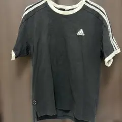 adidas 半袖Tシャツ M ブラック/ホワイト