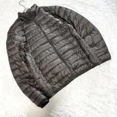 【ユニクロ】（M）ウルトラライトダウンジャケット ダークブラウン メンズ