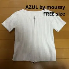 AZUL by moussy Wジップ ショートスリーブ リブプルオーバーのサムネイル
