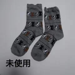 猫柄 グレー ソックス 未使用