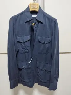 エリコフォルミコラ　テンセル サファリシャツジャケット　44